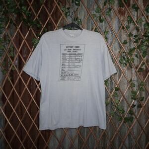 Med-Vintage report card left bank university of Paris 80s T